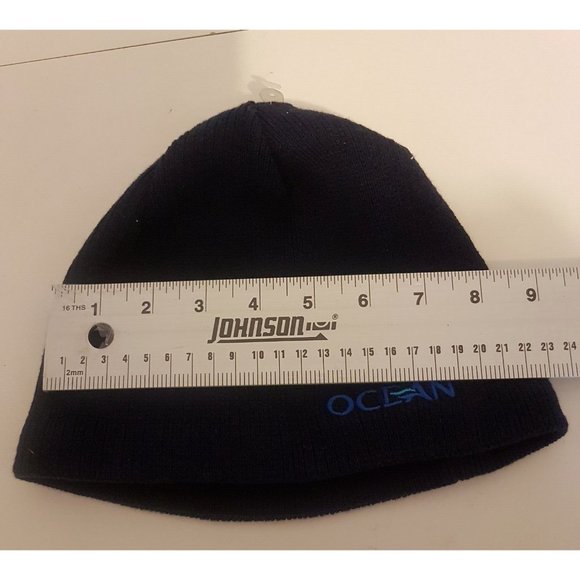 Ocean Beanie Hat Organic Cotton Blue KNP Organics One Size - Picture 7 of 7